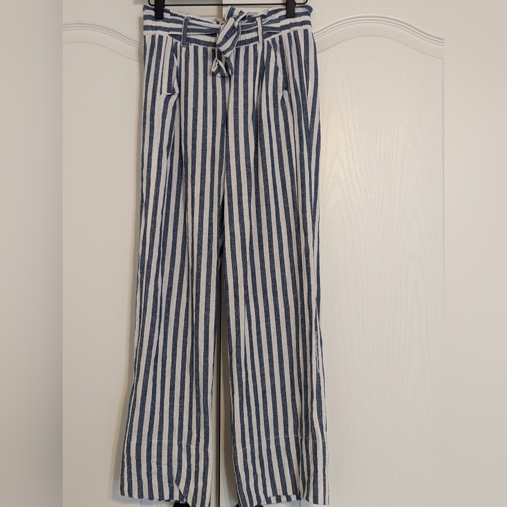 Jolt wide leg linen pants
